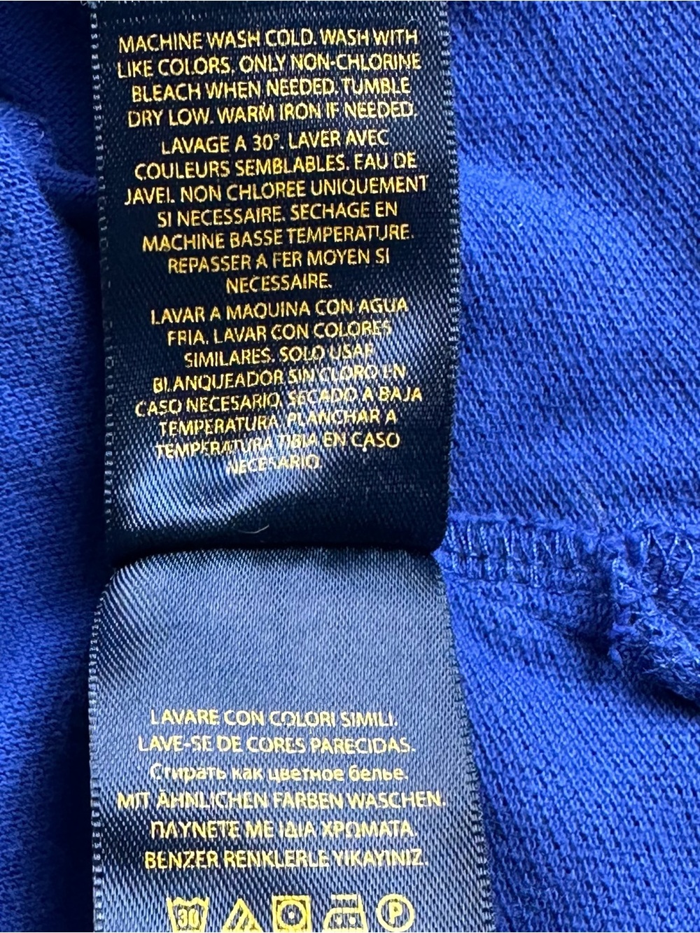 Polo Ralph Lauren Boy's 5 Blue Shirt Big Yellow Pony Top Preppy Old Money - Picture 8 of 10